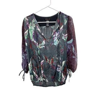 Custo Barcelona top Women’s 100% Silk maximalism artsy boho classic luxury 2